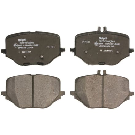Remblokset DELPHI LP3723, achter