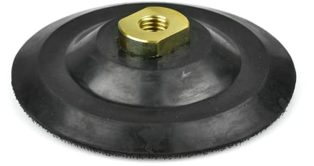 GEKO Rubberen polijstpad - 125mm - M14 schroefdraad - Klittenbandbevestiging