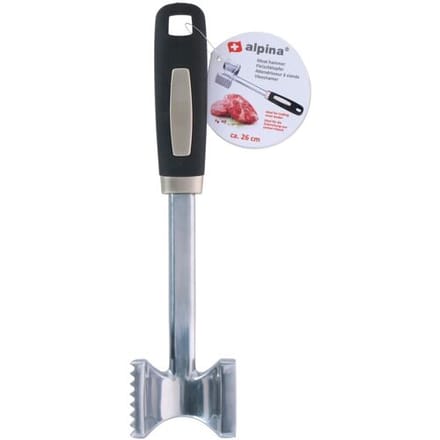 Vleeshamer - Vlees plat slaan en mals maken - Aluminium - 26 cm