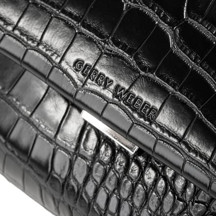 GERRY WEBER schoudertas Festive Croco Shoulderbag Black zwart