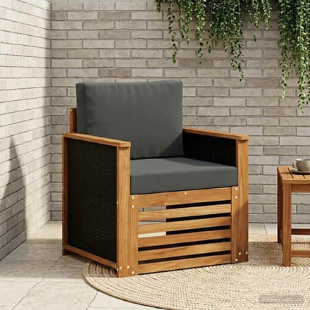 vidaXL - Buiten - Midden - Sofa - Naturel