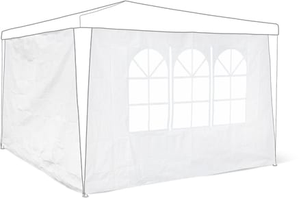 partytent zijwand 2 stuks - voor 3x3 tent - waterafstotend - wit