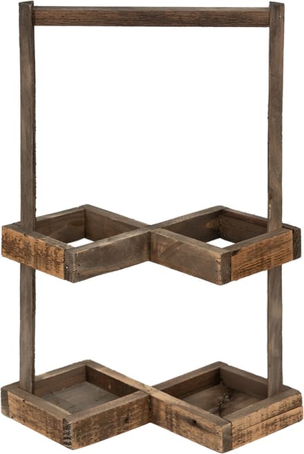 Clayre & Eef Wijnrek 27x14x42 cm Bruin Hout
