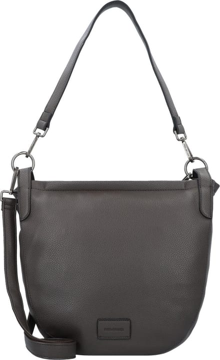 FREDsBRUDER Leren Schoudertas Lanbe Round Hobo Bag Ash Brown Donkerbruin