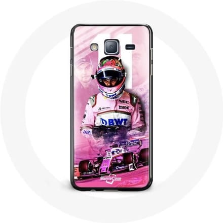 Case voor Samsung Galaxy J7 Formule 1 Sergio Pérez F1 Driver Roze