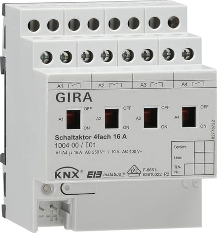 Gira KNX-schakelactuator-bussysteem DIN-rail - 100400