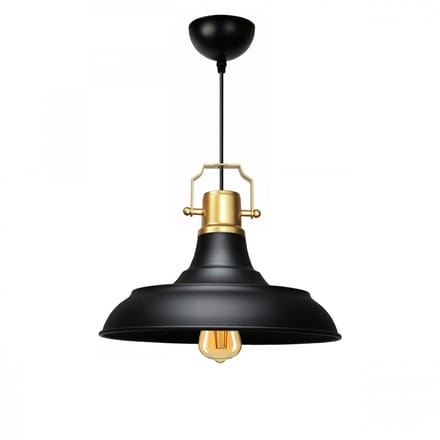 Asir - Kroonluchter - Zwart - 100% METAAL - 24 x 24 x 31 cm