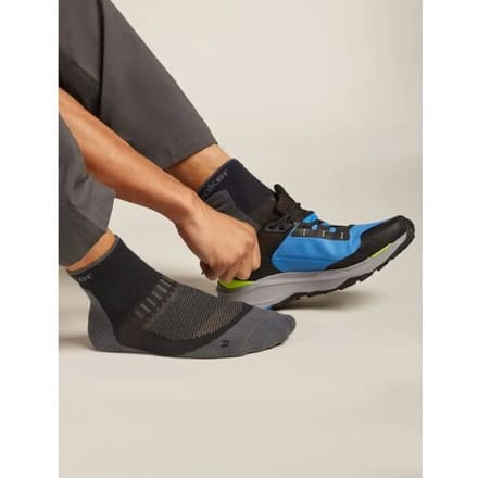 Icebreaker Meino Hike+ Light Mini Sokken Heren (Maat - S, Kleur - Black/Obsidian)