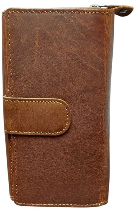 Dariya Portemonnee 1116 Bruin Glad Leer RFID Protection