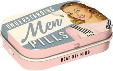 Mint box Understanding Men | Nostalgic Art pepermuntdoosje 4 x 6 cm