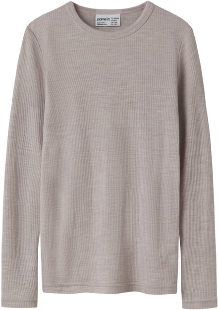 NAME IT - NKNWAX WOOL RIB LS TOP - Unisex - Lange mouwen shirts