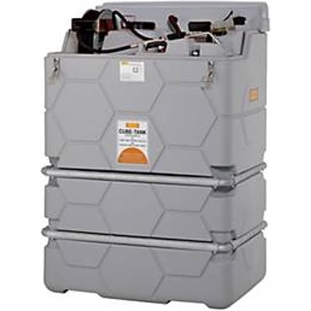 Smeermiddelentank CEMO CUBE Indoor Premium, 230 V elektrische pomp, 9 l/min, B 1200 x D 800 x H 1740 mm, 1000 l volume