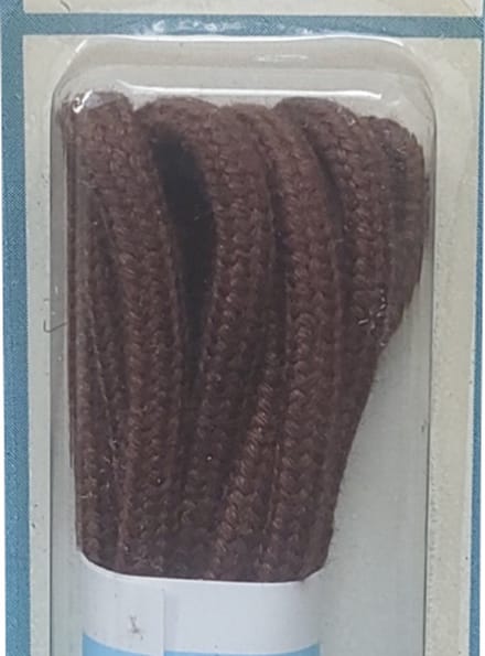 Cordial Veter - Middel Bruin - Extra Dik Rond - Lengte 90 cm - Dikte 4,5 mm - Schoenveter