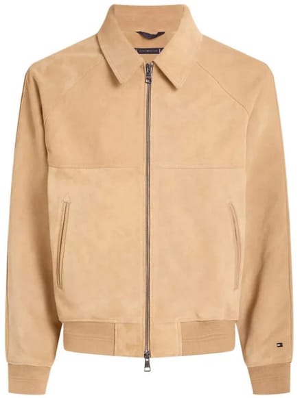 Tommy Hilfiger 100% suede jas XL CAMEL kleur - jacket - casual blouson