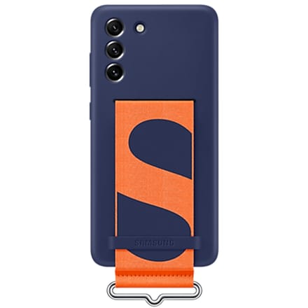 Originele Silicone Cover Strap voor de Samsung Galaxy S21 FE - Donkerblauw