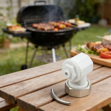 Hoekadapter Thermostaat - Verwarming Adapter - Radiator Instellen - Links Rechts Monteerbaar - M30 x 15 - Grijs