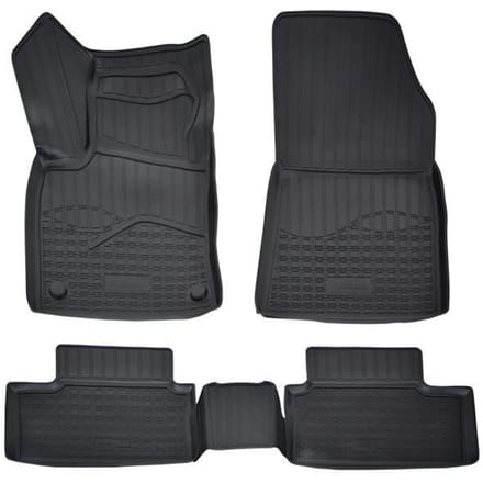 Tapis De Sol En Caoutchouc TPE - NORM Liners - Renault Clio 5 - Antidérapant - Résistant - Facile à nettoyer noir