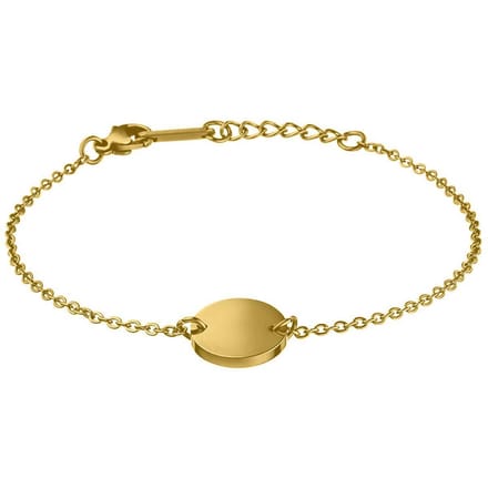 Victorious Dames Armband Goudkleurig – Goudkleurig Rondje – 14 t/m 18cm
