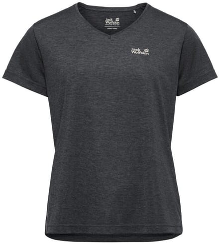 Jack Wolfskin Wildtrail T-shirt Met Korte Mouwen Grijs M Vrouw