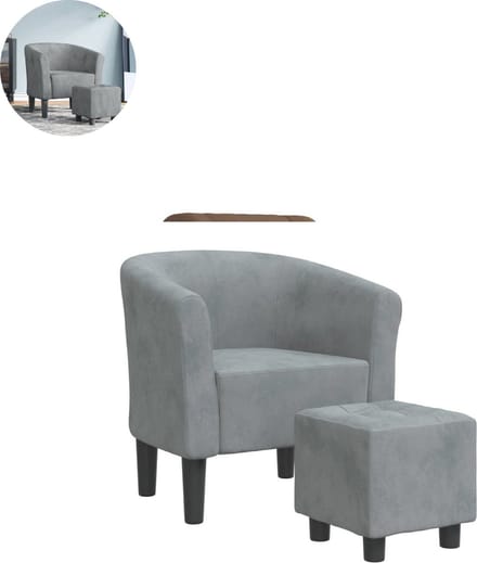 Fauteuil - Relaxzetel - Relaxstoel - Relaxfauteuil - Stoel - Voor één Persoon - Donkergrijs
