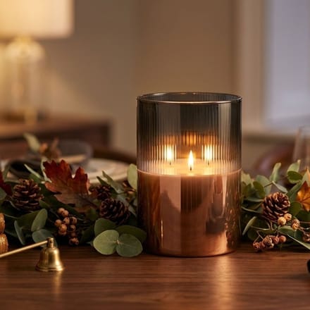 Glass LED candle