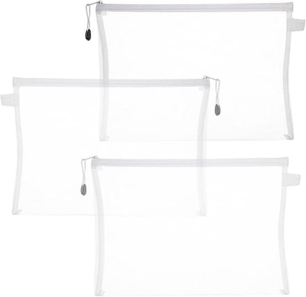 Puzzel Opbergtas - Opbergzak Organizer - Puzzels Sorteren - Soepele Ritssluiting - Lichtgewicht Nylon - Transparant