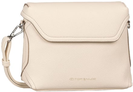 TOM TAILOR schoudertas Joel Flap Bag No Zip Creme White crème