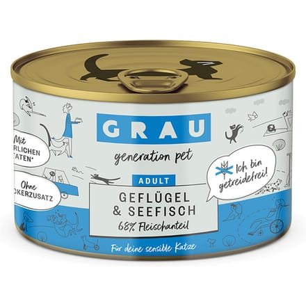 Grau Smulpotje Graanvrij Voordeelpakket 24 x 200 g - Gevogelte & zeevis