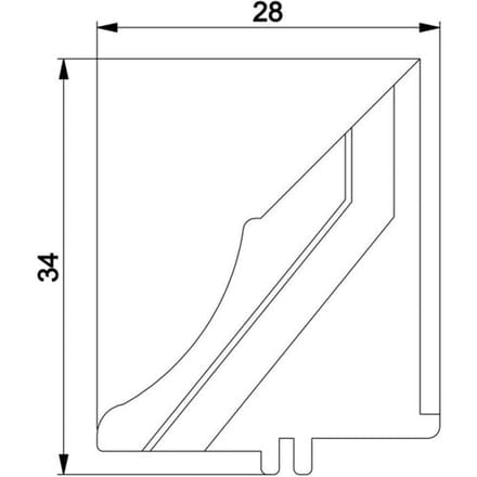 DUSCHOLUX end cap for Magic Round right 240124001