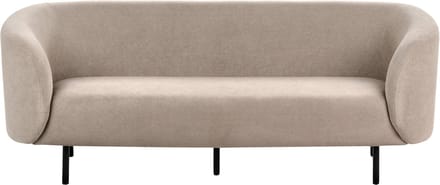 LOEN - Driezitsbank - Taupe - Polyester
