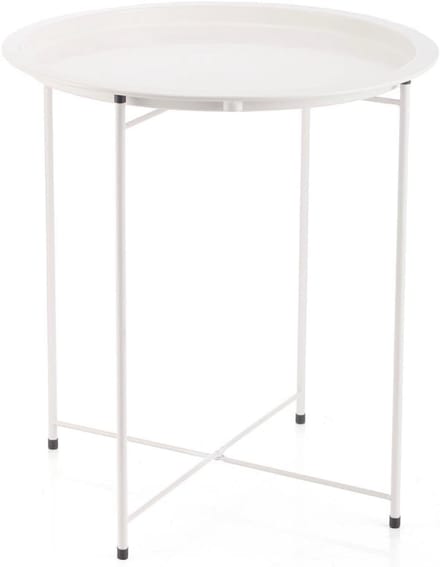 Stijlvolle Bijzettafel van Staal - 46,80 x 46,80 x 50,20 cm
