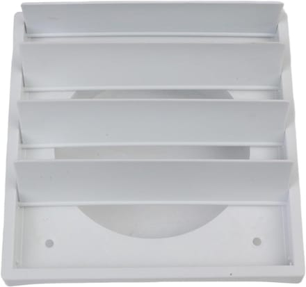 Ventilatiedeksel - Ventilatierooster - Luchtstroom Reguleren - Verstelbare Lamellen - 100 mm - Wit