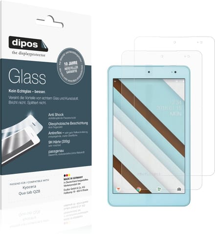 dipos – 2x Matte Pantserfolie geschikt voor Kyocera Qua tab QZ8 | 9H Screenprotector