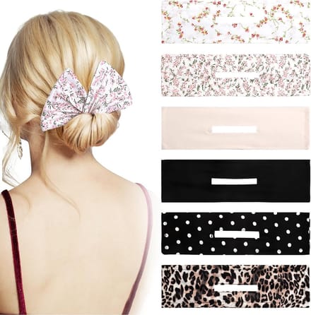 Set van 6 Herbruikbare Donut Buns voor Haarstyling - Flexibele Multi-Color Haaraccessoires voor Krullen en Buns
