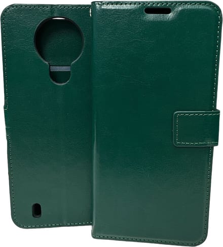 Portemonnee Book Case Hoesje Geschikt voor: Nokia 1.4 -  groen