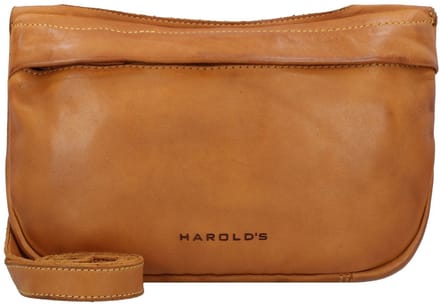 HAROLD'S Leren schoudertas Submarine Shoulderbag Zip Yellow donkergeel