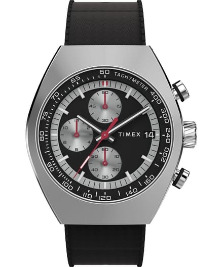 Timex Legacy Tonneau TW2W64500 Horloge - Rubber - Zwart - Ø 42 mm