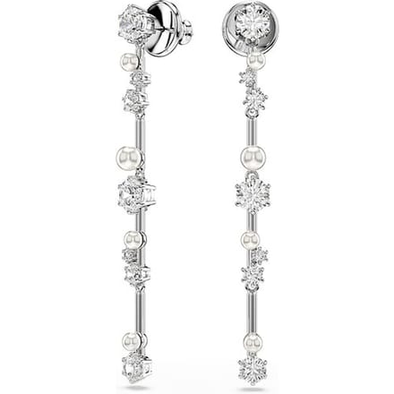 Swarovski 'Constella Bars' Dames Oorbellen van Basismetalen - Zilver 5705614