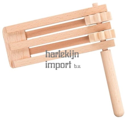 GOKI Ratel - Dubbel - 15,5X1,5X9,5 Cm - Hout - Muziek Maken