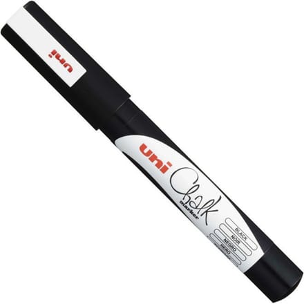 Chalk marker PWE-3M zwart