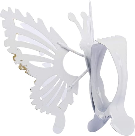 Gordijnclipsen Vlinder - Gordijnringen Hangers - Interieur Decoratie - Groot Formaat - 2 stuks - Wit Goud