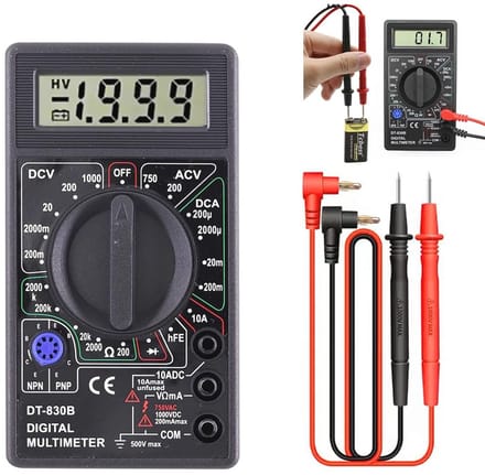 Digitale Multimeter - Spanningmeter en Stroommeter voor Huishoudelijke en Autotoepassingen