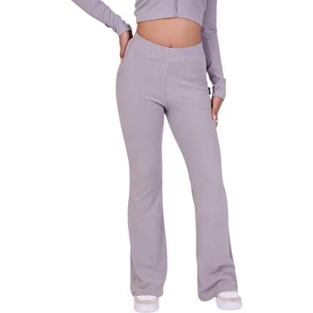 Geribde, drievoudige, uitlopende broek met logo voor dames Project X Paris