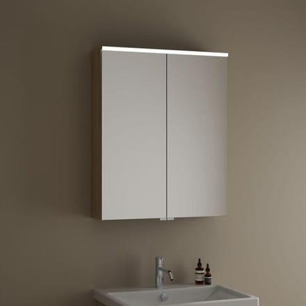 burgbad Eqio mirror cabinet with LED top light 65 cm SPGS065-F3180
