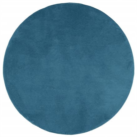 vidaXL - Vloerkleed - OVIEDO - laagpolig - Ø - 120 - cm - turquoise