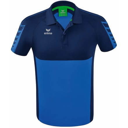 Erima Six Wings Polo Heren - New Navy / New Royal | Maat: M