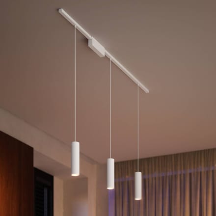 Philips Hue Perifo railverlichting plafond - wit en gekleurd licht - 3 hanglampen - wit - basisset