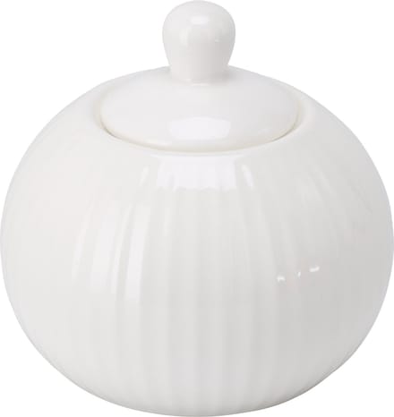 OTIX Suikerpot - met Deksel - 300ml - Wit - Porselein - LUNA