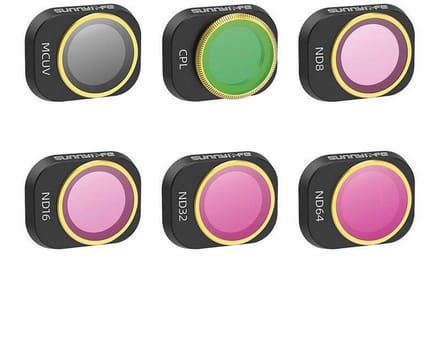 Sunnylife 6 Lens Filters MCUV CPL ND8/16/32/64 for DJI MINI 4 PRO