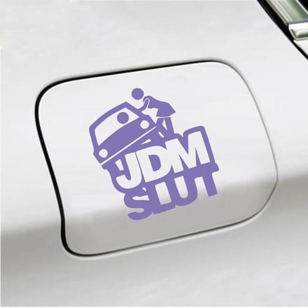 Bumpersticker - JDM Slut - 14 X 13 - Paars